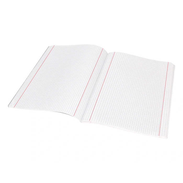 Liderpapel Libreta A5 Negra 80 Hojas 60gr Cuadro 5mm Con Doble Margen 7