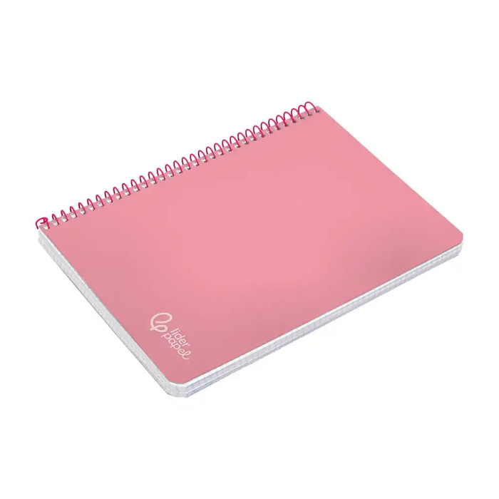 Liderpapel Cuaderno Espiral Witty Tapa Dura A5 80 Hojas 90gr Cuadro 4mm Rosa 5