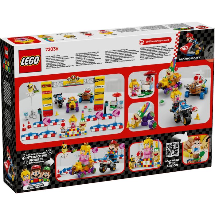Lego Super Mario 72036 Mario Kart Set Baby Peach y Gran Premio Moto de Juguete