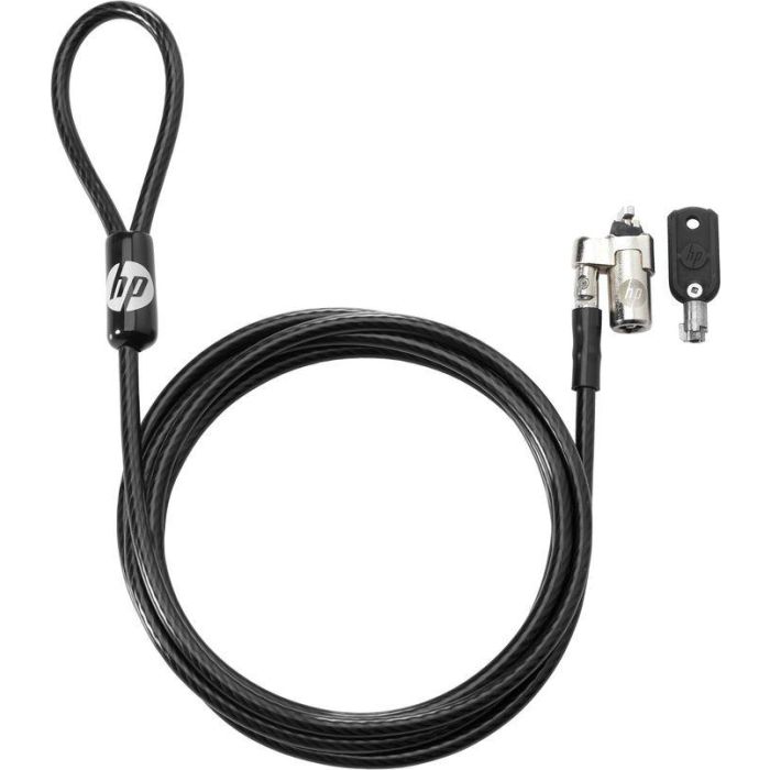 HP Candado de Cable con Llave Maestra de 10mm para Portátiles Ultra Delgados 2 HP Candado de Cable con Llave Maestra de 10mm para Portátiles Ultra Delgados 2