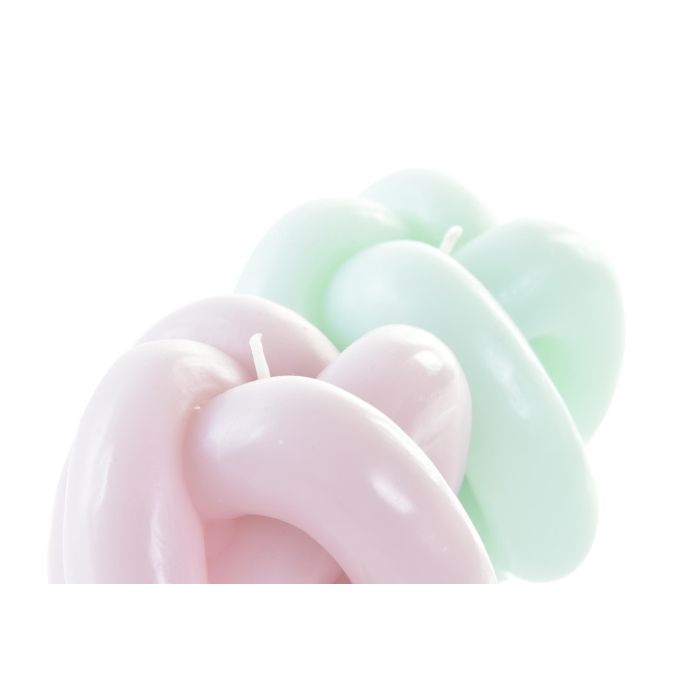 DKD Home Decor Vela Urban con Nudo 190gr Cera Colores Surtidos Rosa Palo y Turquesa 9x9x7cm 12h Pack 12 Unidades 1 DKD Home Decor Vela Urban con Nudo 190gr Cera Colores Surtidos Rosa Palo y Turquesa 9x9x7cm 12h Pack 12 Unidades 1