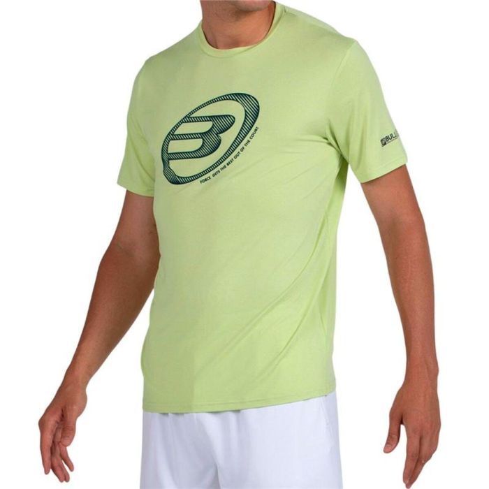 Camiseta de Manga Corta Hombre Bullpadel Lande 159 Verde limón Pádel 46-47 1