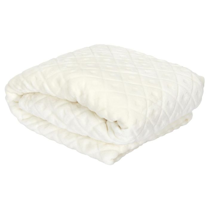 Home Deco Factory Manta de Diseño con Relieve Beige 140x200 cm 1 Home Deco Factory Manta de Diseño con Relieve Beige 140x200 cm 1