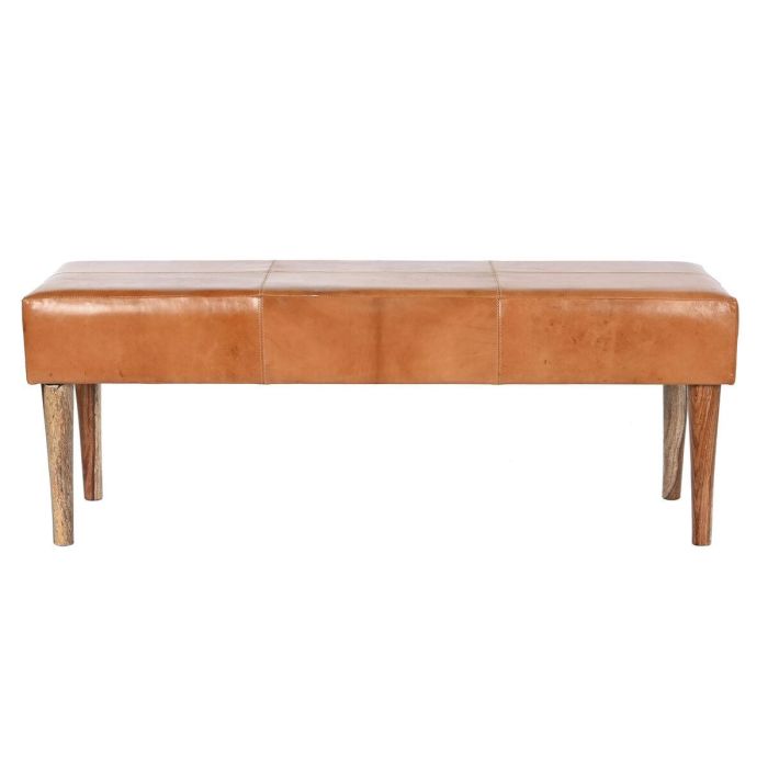 Banqueta DKD Home Decor Camel Madera 122 x 41 x 46 cm 1