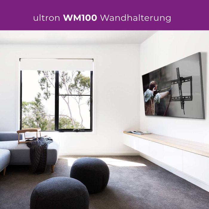 ZUB Ultron Wandhalterung Flatscreen WM100 23"-56" Neigung 6 ZUB Ultron Wandhalterung Flatscreen WM100 23"-56" Neigung 6