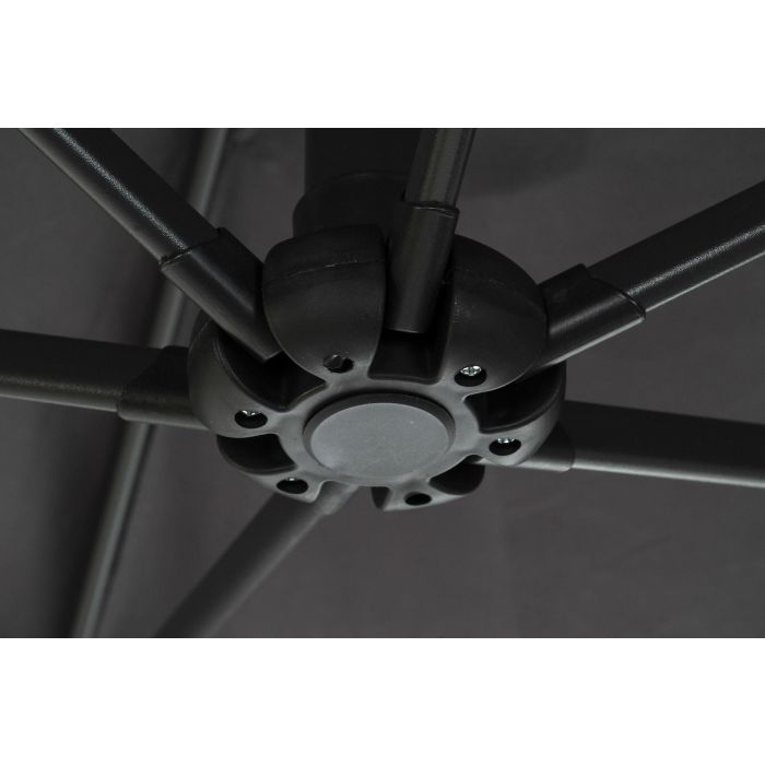 DKD Home Decor Parasol Sunlla Gris Claro Gris Oscuro 270 x 270 x 250 cm 2