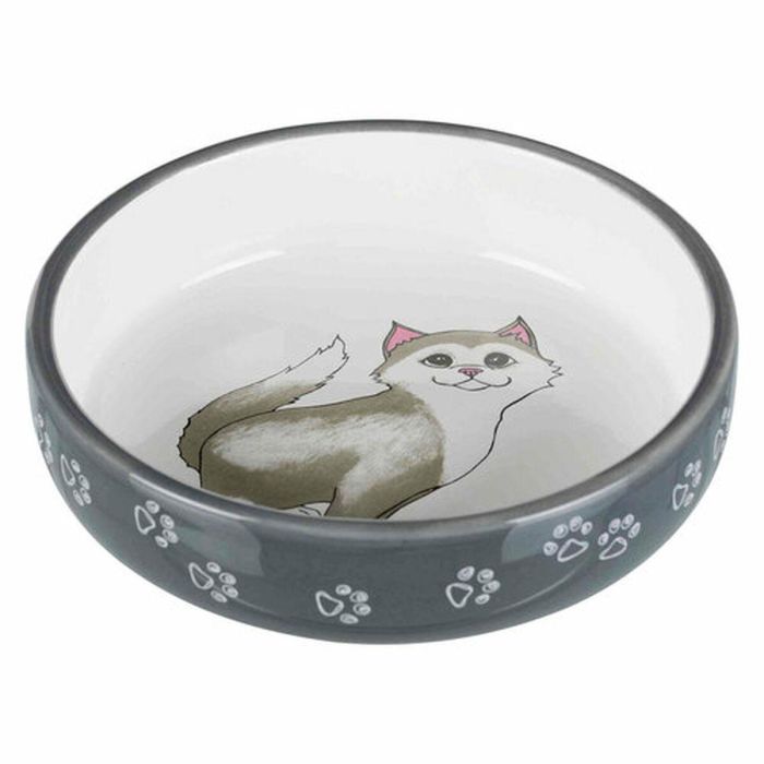 Comedero para Gato Trixie Blanco Gris 3 Comedero para Gato Trixie Blanco Gris 3