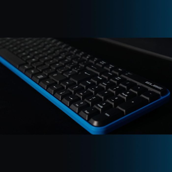 Pack Teclado Y Ratón Inalámbricos Azul-Negro ELBE PTR-101 1