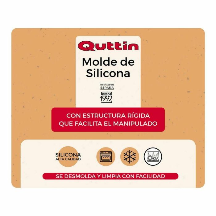 Molde para Horno Quttin Silicona Rígido 27 x 27 cm (8 Unidades) 2