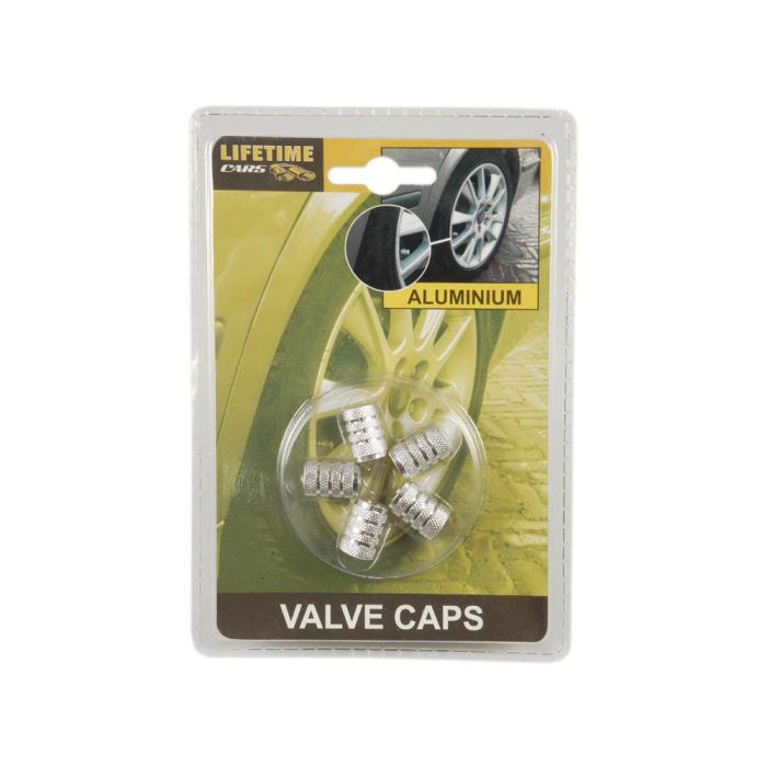 Dunlop Set de 5 Tapones para Rueda de Coche, Aluminio Cromado 17 x 10 mm, 5 Unidades 1