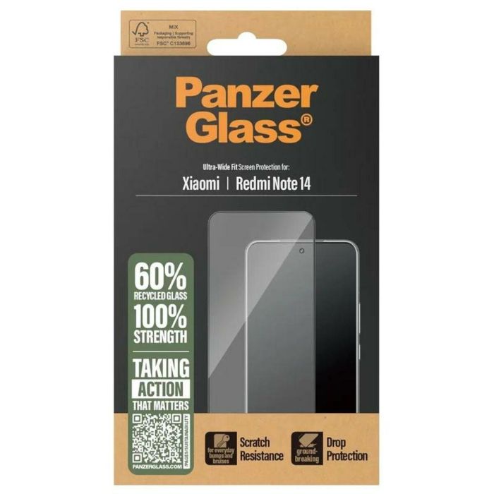 Funda para Móvil PanzerGlass Redmi Note 14 Transparente Xiaomi 3 Funda para Móvil PanzerGlass Redmi Note 14 Transparente Xiaomi 3