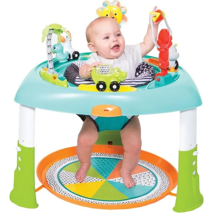 Infantino Mesa de Actividad Modular 2 en 1 con Asiento Giratorio 360°, Plegable, Ajustable, Desde 6 Meses 2