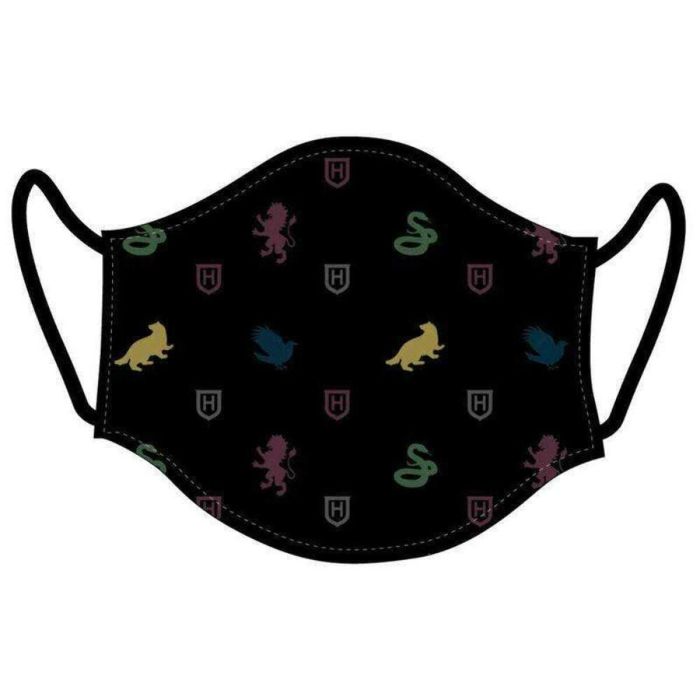 Mascarilla Higiénica de Tela Reutilizable Harry Potter black 3