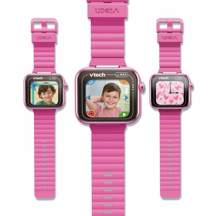 VTech 80-531657-022 Kidizoom Smartwatch Max, Reloj Inteligente para Niños +4 Años con Doble Cámara, Juegos RA y Control Parental, Rosa 6 VTech 80-531657-022 Kidizoom Smartwatch Max, Reloj Inteligente para Niños +4 Años con Doble Cámara, Juegos RA y Control Parental, Rosa 6