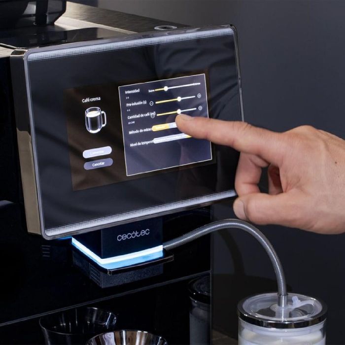 Cecotec Cafetera Superautomática Cremmaet Touch OCS 1500W 19 bares, molinillo y depósito leche 3 Cecotec Cafetera Superautomática Cremmaet Touch OCS 1500W 19 bares, molinillo y depósito leche 3