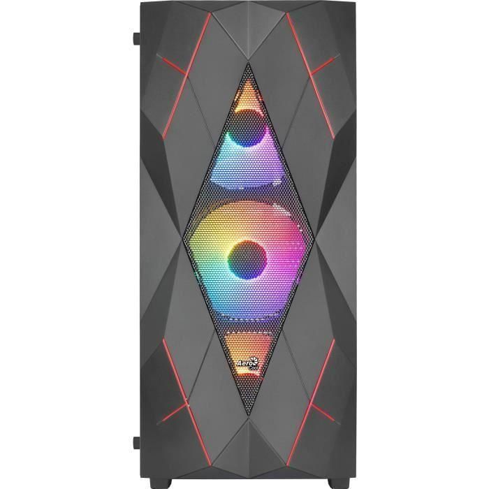 Caja para PC - AEROCOOL - Volcan G v1 (Negro) - Torre media - Formato ATX - Sin fuente de alimentación 1 Caja para PC - AEROCOOL - Volcan G v1 (Negro) - Torre media - Formato ATX - Sin fuente de alimentación 1