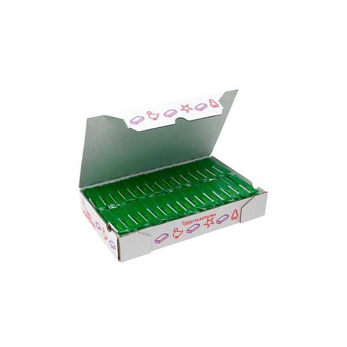 Jovi Plastilina School Caja 30 Pastillas 50 gr Verde Oscuro