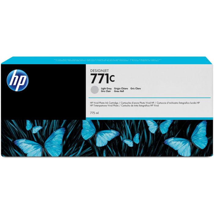 HP B6Y14A Tinta Original 771C Gris Claro 775ml para DesignJet Z6200, Z6610, Z6810
