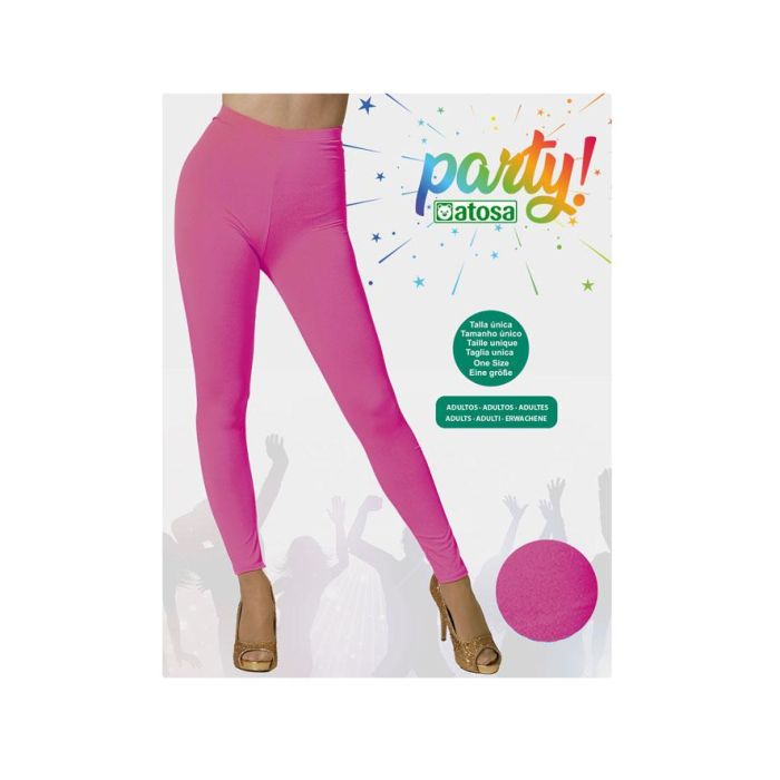 Leggings Rosa Fluor Adulto - Ideales para Disfraces y Fiestas 1 Leggings Rosa Fluor Adulto - Ideales para Disfraces y Fiestas 1