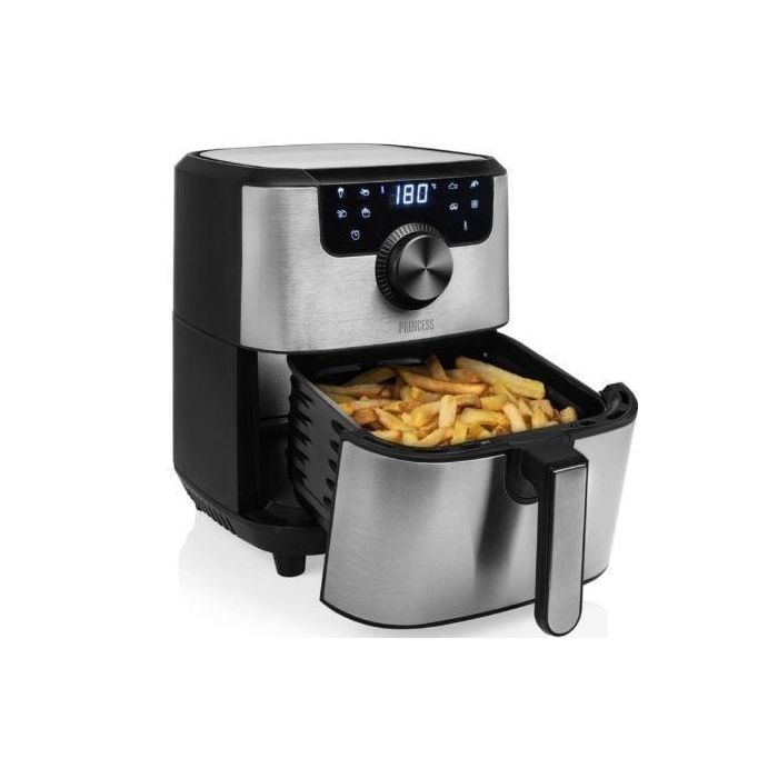 Princess 182033 Freidora de Aire Digital Deluxe Airfryer 1500W 4.5L Sin Aceite 8 Programas 1