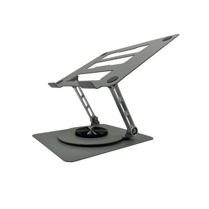 Nilox NXSLR01 Soporte de Sobremesa para Portátil y Tablet Gris, Ajustable y Base Giratoria 360°, Compatible con Pantallas de 10 a 16 Pulgadas Nilox NXSLR01 Soporte de Sobremesa para Portátil y Tablet Gris, Ajustable y Base Giratoria 360°, Compatible con Pantallas de 10 a 16 Pulgadas