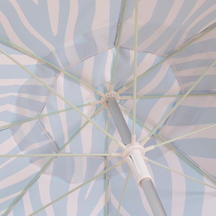 Sombrilla de playa Aktive Azul 200 x 195 x 200 cm (6 Unidades) 3