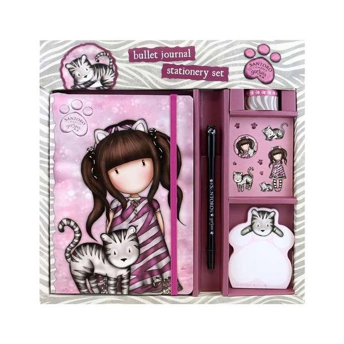 Set de Papelería Gorjuss Ruby wild Rosa Gris