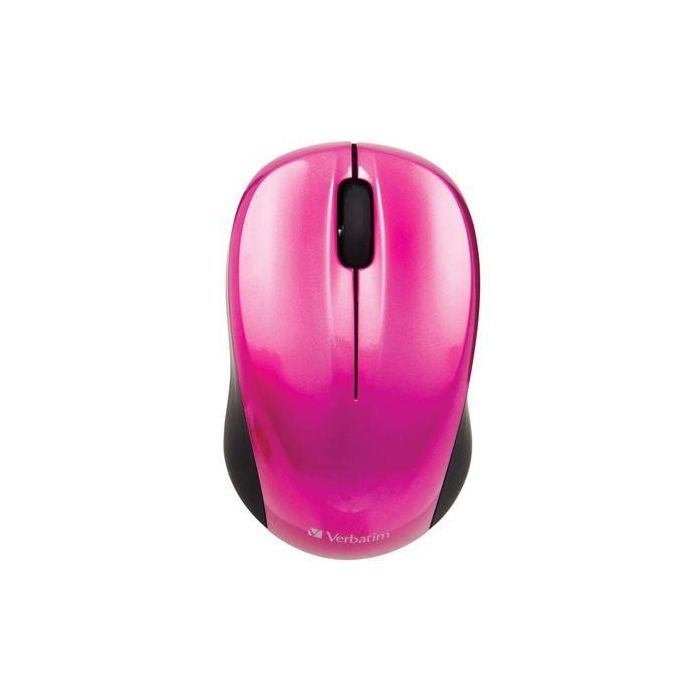 Verbatim Ratón Go Nano Inalámbrico 1600Ppp Compacto Ambidiestro Fucsia