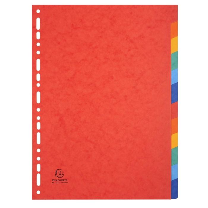 Separadores Exacompta A4 Multicolor (25 Unidades) (12 Unidades) 2