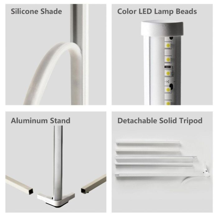 Lámpara de Pie KSIX 12 W 220-240 V 140 cm 15 Lámpara de Pie KSIX 12 W 220-240 V 140 cm 15