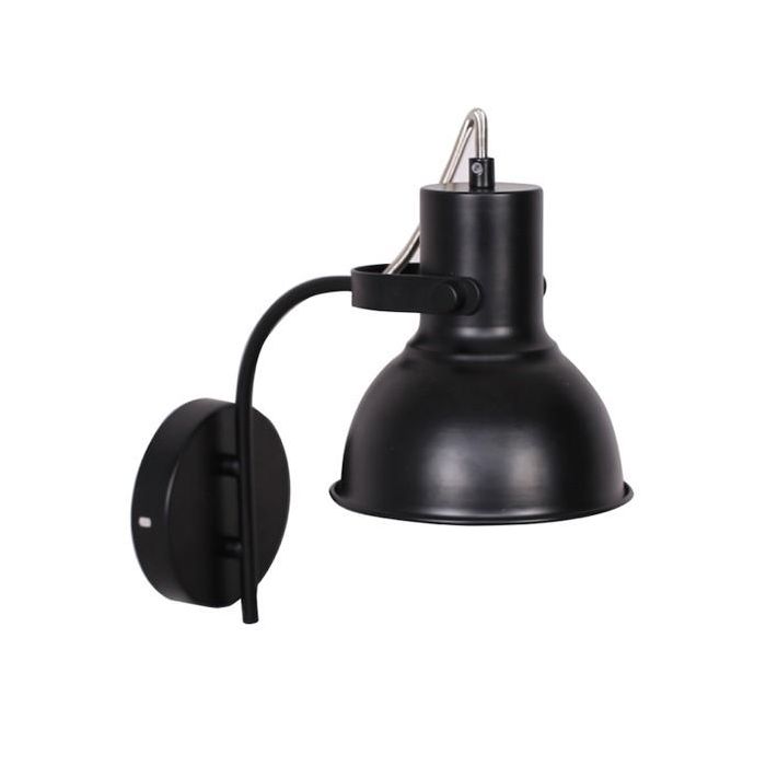 DKD Home Decor Lámpara Aplique Loft Negro Rojo de Metal para 1 Bombilla E27 50W - 220V (Pack de 2 Unidades) 1 DKD Home Decor Lámpara Aplique Loft Negro Rojo de Metal para 1 Bombilla E27 50W - 220V (Pack de 2 Unidades) 1