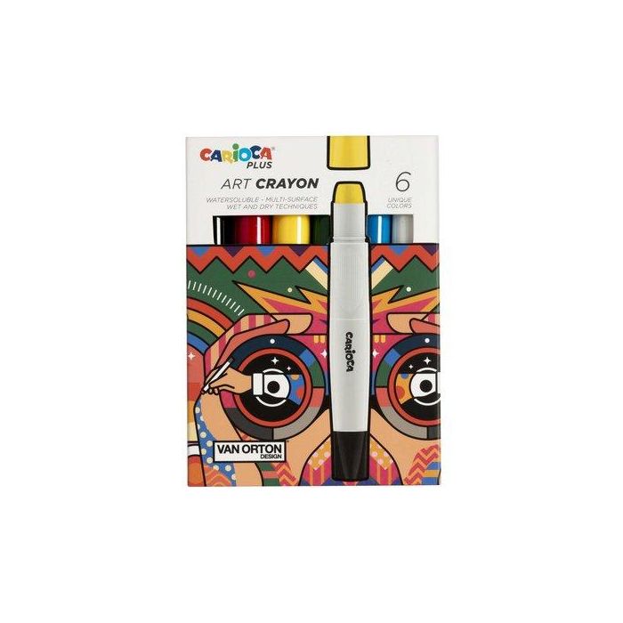 Ceras Pastel Carioca Plus Caja De 6
