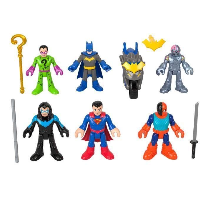 Imaginext - DC Super Friends - Caja de figuras Deluxe con 9 elementos - Imaginext - HXF94 1 Imaginext - DC Super Friends - Caja de figuras Deluxe con 9 elementos - Imaginext - HXF94 1