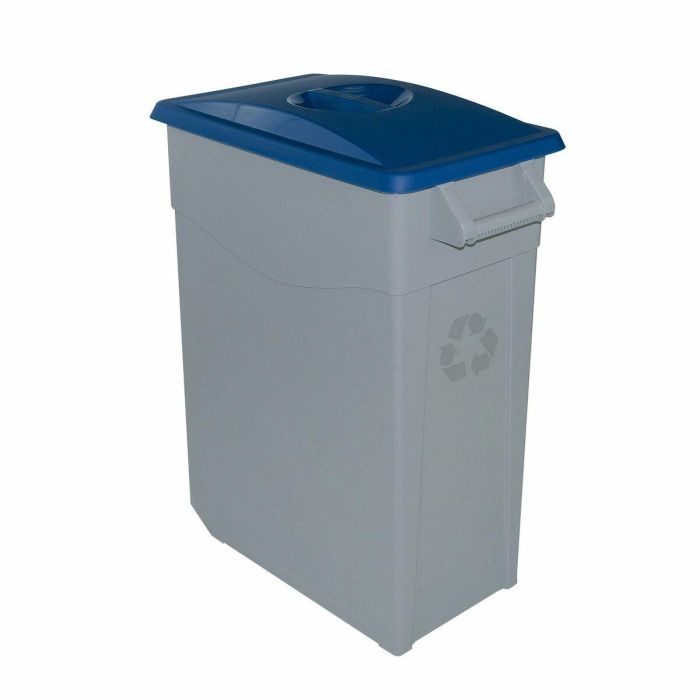 Cubo de Basura para Reciclaje Denox Azul 65 L (2 Unidades) 1