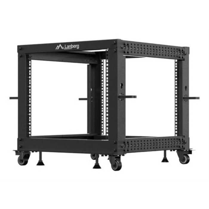 Lanberg Armario Rack Abierto 19" 9U Independiente para Servidores y Red 600kg Negro con Ruedas y Profundidad Ajustable 3 Lanberg Armario Rack Abierto 19" 9U Independiente para Servidores y Red 600kg Negro con Ruedas y Profundidad Ajustable 3