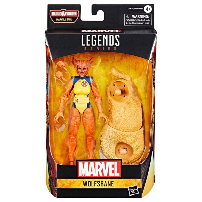 HASBRO Figura Articulada Marvel Legends Series Wolfsbane 15cm con Accesorios y Pieza BAF Inspirada en Cómics