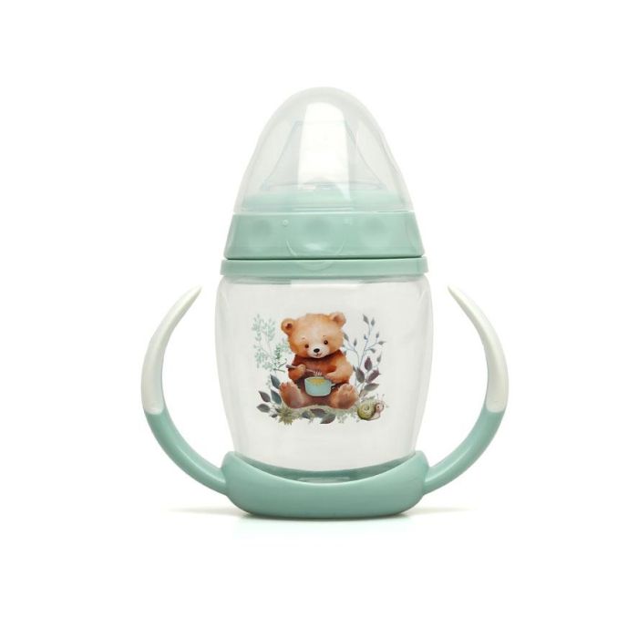 KioKids Taza de Aprendizaje Step 1 Oso Sage +6 meses Colección Honey Antiderrames 2