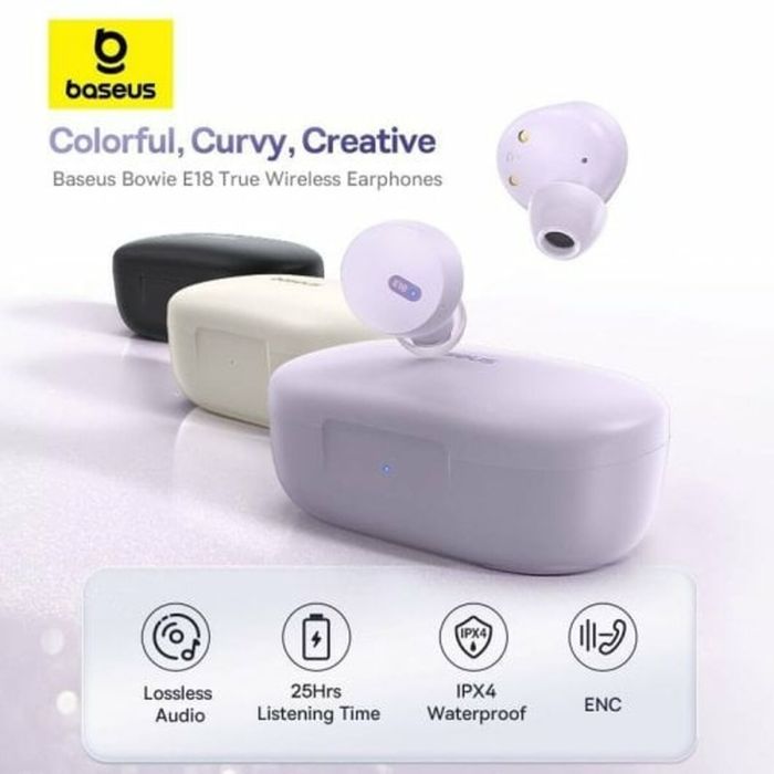 Auriculares con Micrófono Baseus Blanco 6