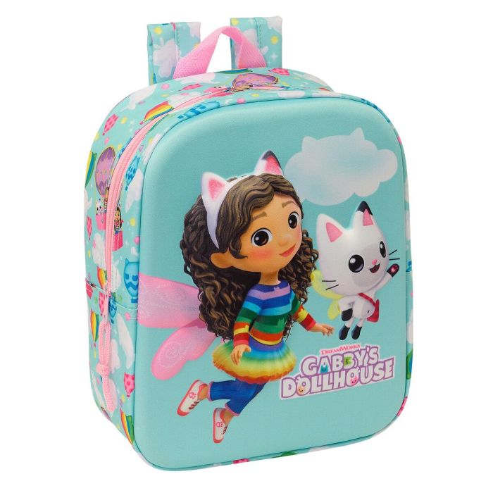 Safta GABBY'S DOLLHOUSE PARTY - Grote toilettas voor kinderen, aanpasbaar aan de auto, ideaal voor kinderen van 5 tot 14 jaar, comfortabel en veelzijdig, kwaliteit en sterkte, 26 x 16 x 9, Lichtroze
