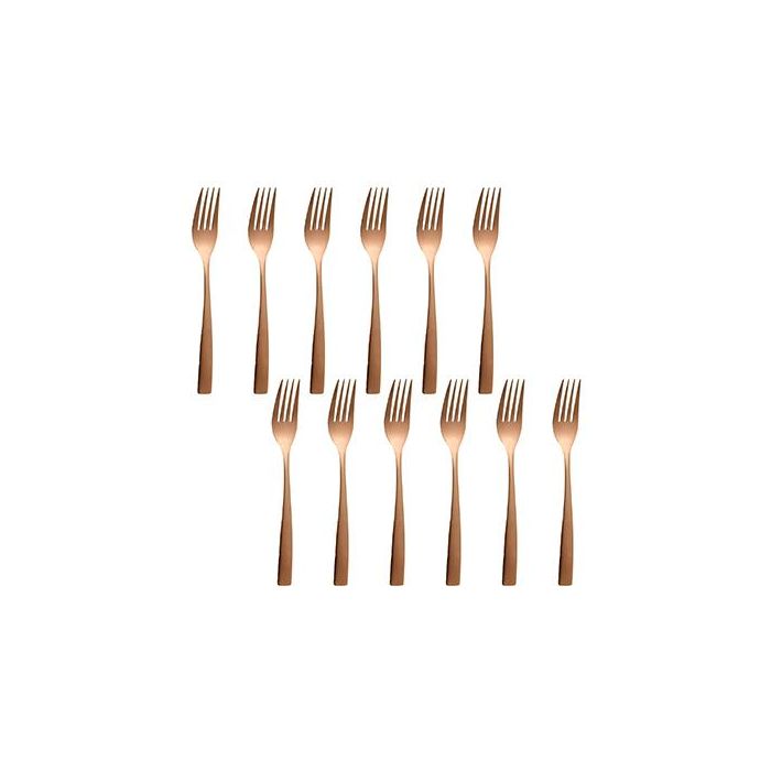 Sinxelo Satin Cobre Tenedor Postre 190Mm (12 Unidades) 2 Sinxelo Satin Cobre Tenedor Postre 190Mm (12 Unidades) 2