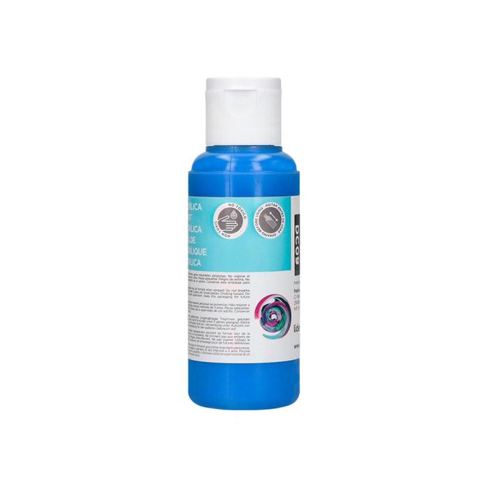 Pintura Acrilica Liderpapel Bote De 80 mL Cian 4