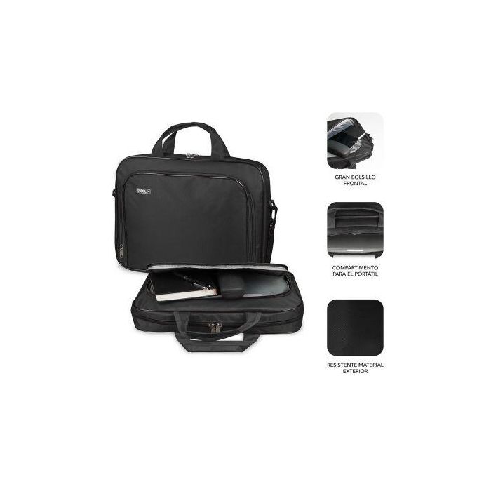 SUBBLIM SUB-LB-1OLB001 Maletín Oxford Toploader para Portátil 11"-12.5" Negro - Protección Acolchada y Bolsillo Exterior 1 SUBBLIM SUB-LB-1OLB001 Maletín Oxford Toploader para Portátil 11"-12.5" Negro - Protección Acolchada y Bolsillo Exterior 1