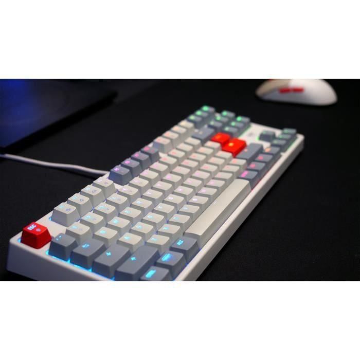 Cherry - Teclado mecánico para juegos XTRFY K4V2 RGB TKL RETRO - Iluminación RGB - Negro - MX2A Rojo 0 Cherry - Teclado mecánico para juegos XTRFY K4V2 RGB TKL RETRO - Iluminación RGB - Negro - MX2A Rojo 0