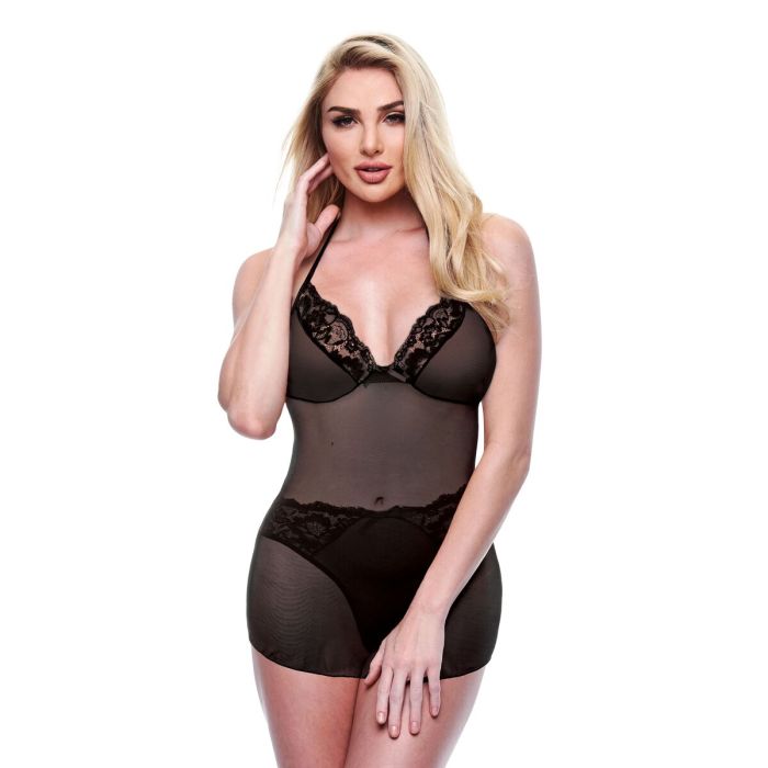 Conjunto de Lencería Baci Lingerie Negro (S/M) 0 Conjunto de Lencería Baci Lingerie Negro (S/M) 0