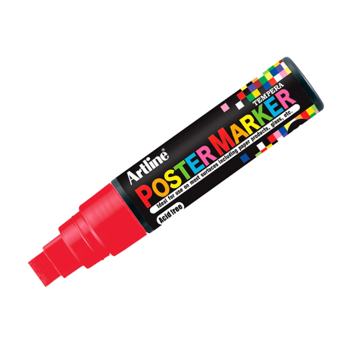 Artline EPP-12 Rotulador Poster Marker Punta Redonda 12 mm Color Rojo 1