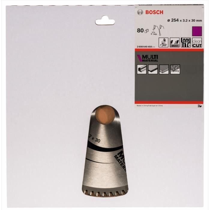 Bosch Professional Hoja de Sierra Circular de Carburo Multimaterial 216 x 30 x 2,5 mm (60 Dientes) para Cortes Potentes 1 Bosch Professional Hoja de Sierra Circular de Carburo Multimaterial 216 x 30 x 2,5 mm (60 Dientes) para Cortes Potentes 1