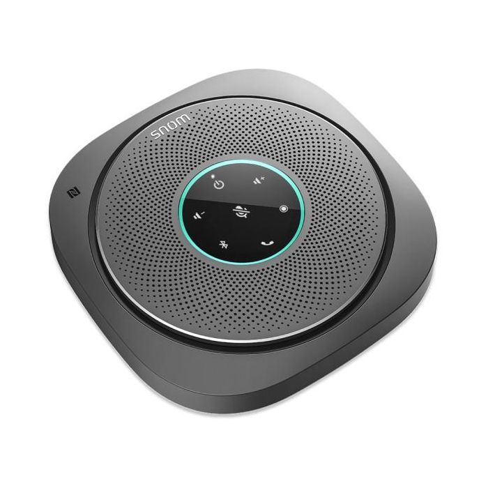 Snom C300 Speakerphone USB Bluetooth Manos Libres Gris 3W - Teléfono con 6 Micrófonos y Batería 5200mAh