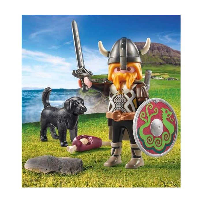 Vikingo con perro guardián playmobil special plus 1 Vikingo con perro guardián playmobil special plus 1