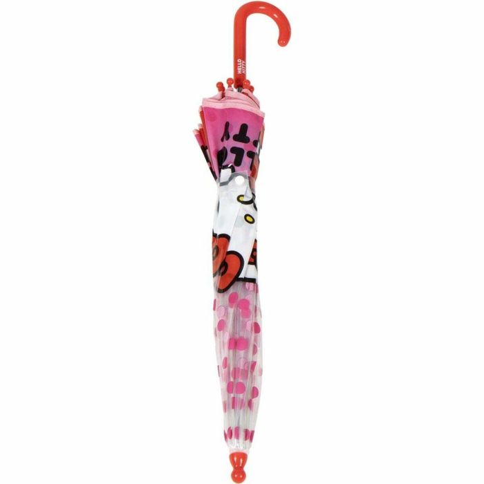 Cerdá Paraguas Manual de Burbuja Poe Hello Kitty de 45 cm Rosa para Niñas, Edad Mínima 3 Años 4