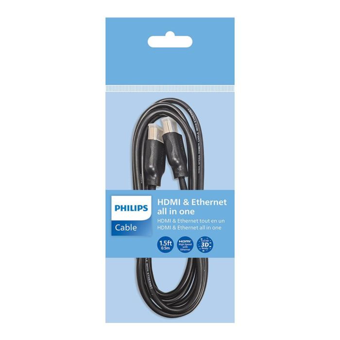 Cable HDMI Philips Negro 1,5 m 1